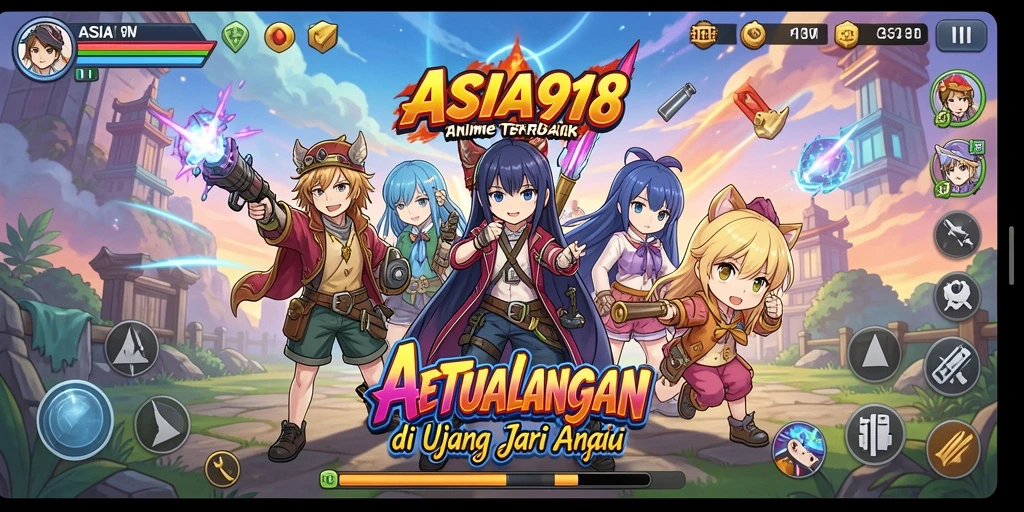Gameplay ASIA918 menampilkan karakter Anime yang dinamis dan pertarungan seru.