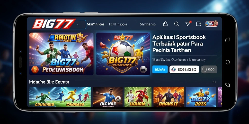 Gameplay interaktif BIG77 dengan pilihan taruhan olahraga.