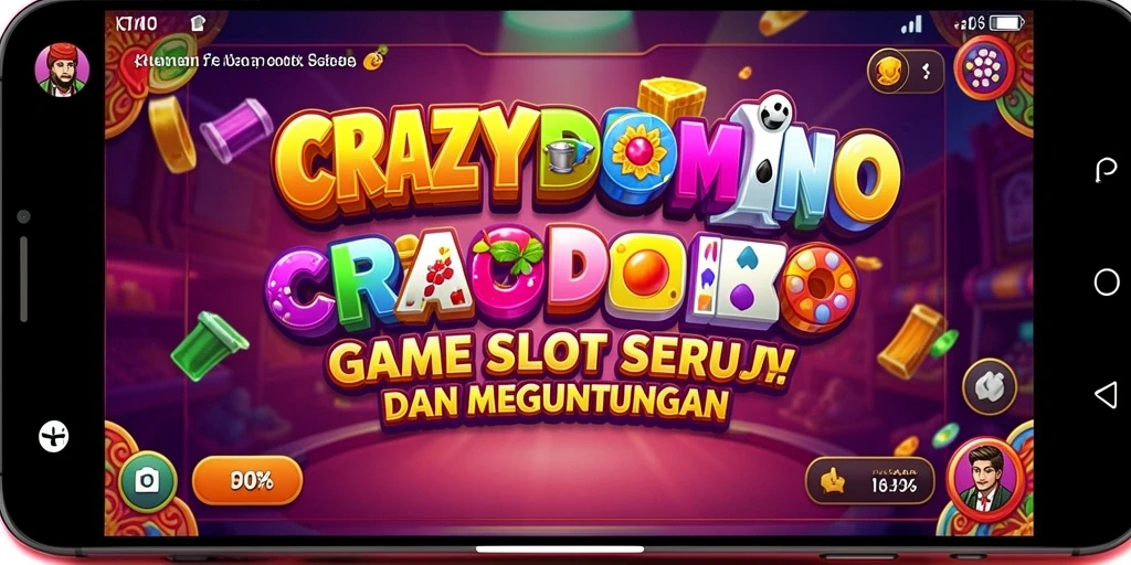 Tampilan menarik dari gameplay Slot di CRAZYDOMINO.