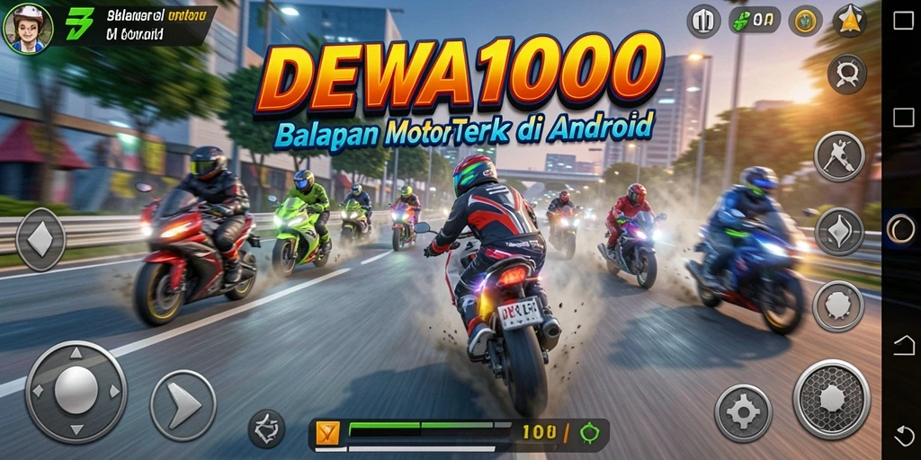 Tampilan gameplay seru dan menegangkan di DEWA1000.