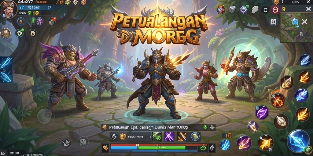 Tampilan menarik dari gameplay GALAXY77 yang menunjukkan petualangan seru dan interaksi pemain.