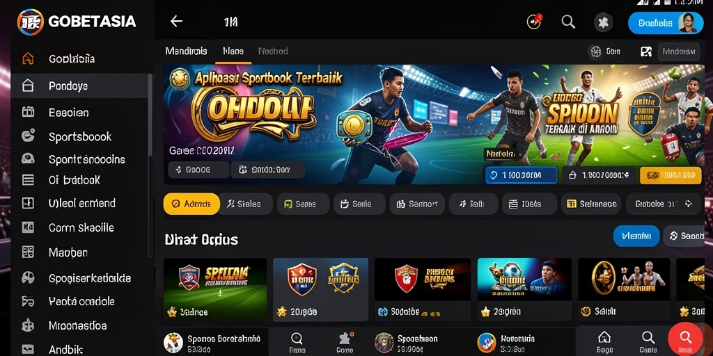 Tampilan gameplay Sportsbook yang menarik dan interaktif.