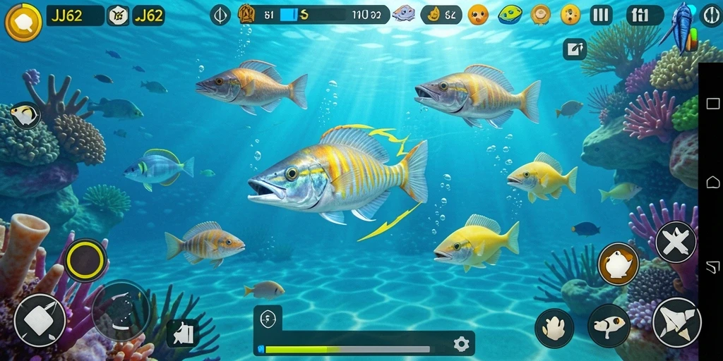 Gameplay menarik dari JJ62 saat menembak ikan.