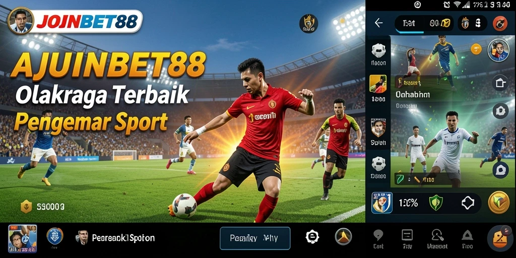 Tangkapan layar utama gameplay JOINBET88 menampilkan suasana taruhan olahraga yang seru.