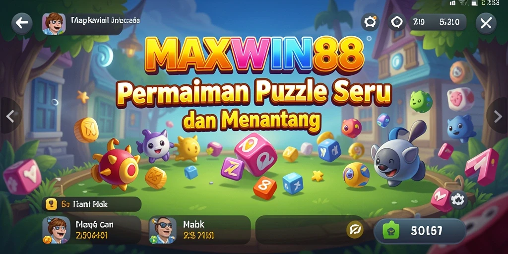 Tampilan gameplay MAXWIN88 dengan puzzle yang menarik.