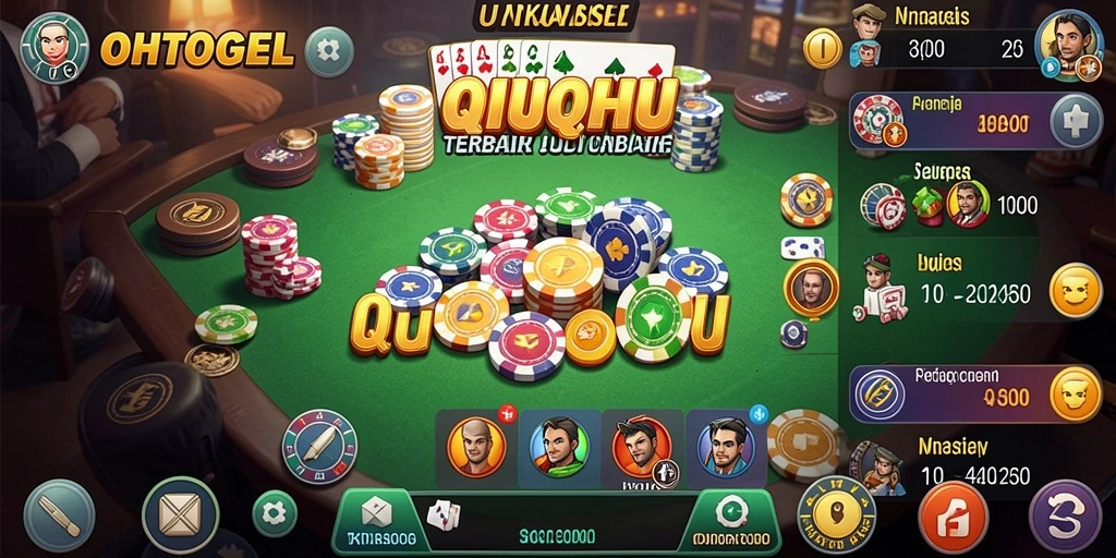 Tampilan gameplay OHTOGEL yang menegangkan dalam QiuQiu.