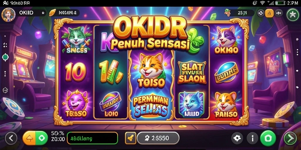 Tampilan gameplay Slot yang menarik di OKIDR.