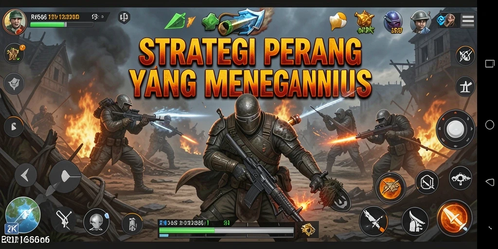 Tampilan gameplay RR666 yang intens dan strategis.