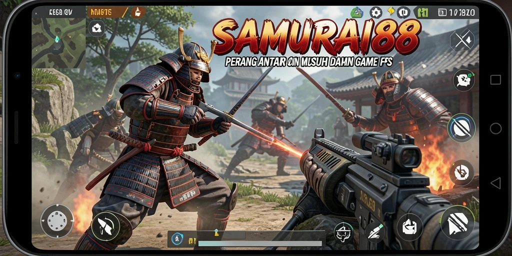 Gameplay intens dari SAMURAI88 dengan aksi samurai yang menegangkan.