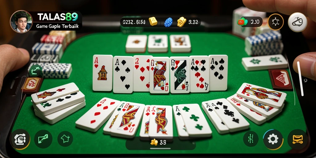 Screenshot gameplay TALAS89 yang menunjukkan aksi seru Gaple.